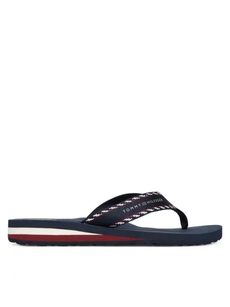 Japonke Tommy Hilfiger Webbing Beach Sandal Mornarsko modra