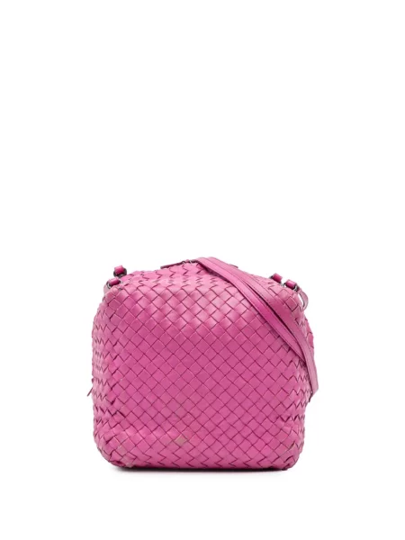 Crossbody kabelka Bottega Veneta Pre-owned růžová