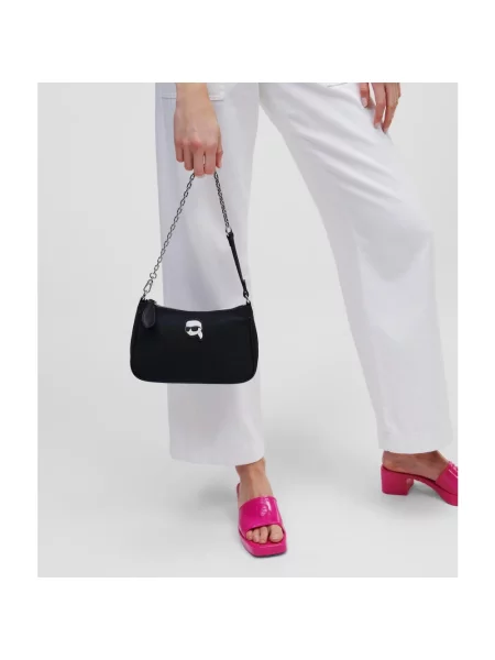 Karl Lagerfeld Torebki Kobieta ONE SIZE Torebka na ramię Ikonik Small Zip czarny