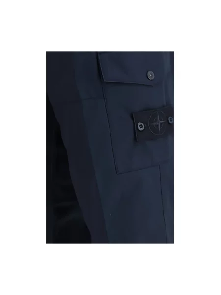 Spodnie cargo Stone Island z kamieniami niebieskie