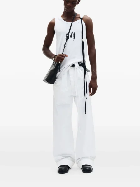 Kalhoty Ann Demeulemeester bílé