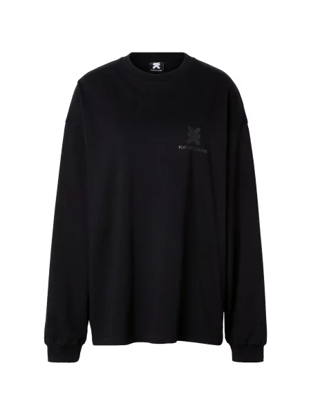 Karo Kauer Tricou gri metalic negru