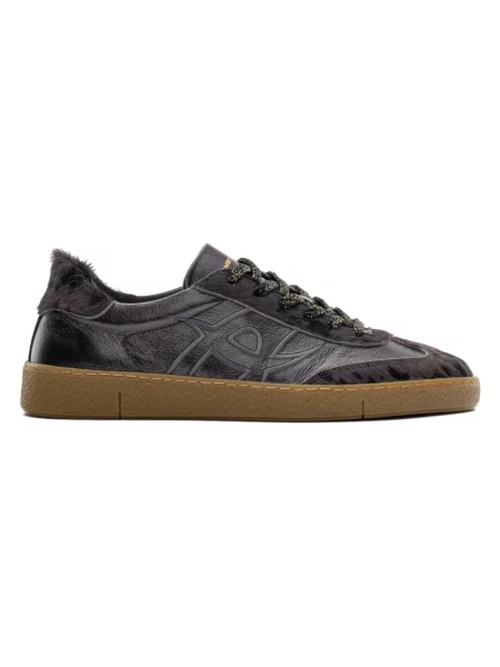 Sneakersy Ambitious skórzane retro czarne