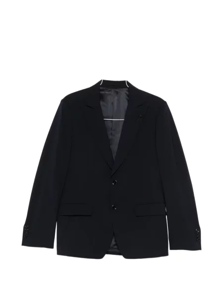 Oblekový jednořadý oblek Lardini modrý