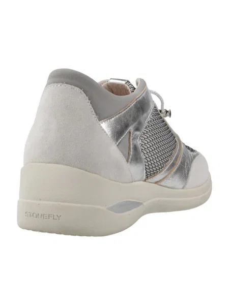 Pantofi Stonefly din velur argintiu