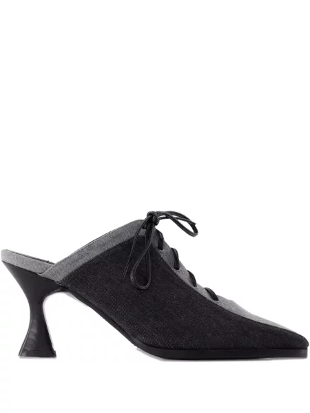 Мюли Carel Paris с връзки с дантела черно