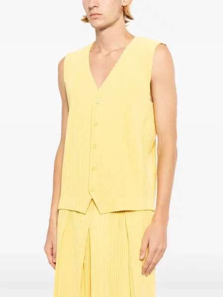 Γιλέκο Homme Plissé Issey Miyake κίτρινο