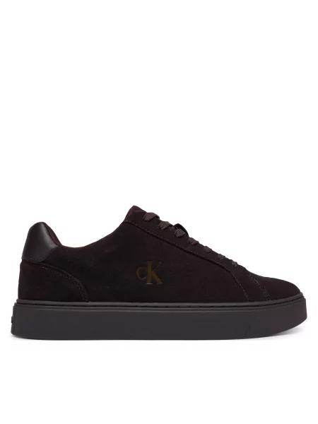 Αθλητικά Calvin Klein Classic Cupsole Laceup Su Σκούρο καφέ