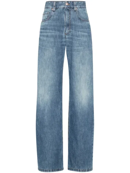 Boyfriend дънки Brunello Cucinelli синьо