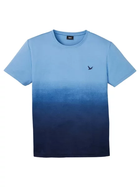 T-shirt z czystej bawełny niebieska