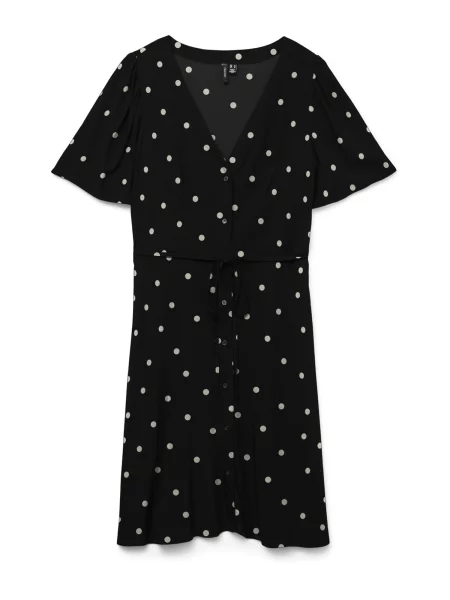 VERO MODA Rochie tip bluză VMALBA negru alb