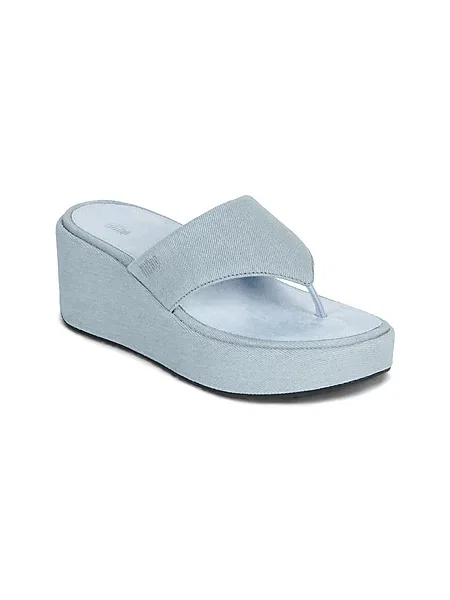 Japonke Fitflop s platformo modra