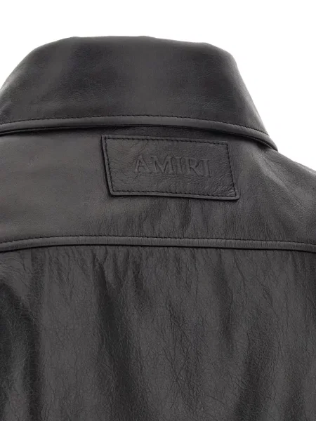 Geanta de piele Amiri negru