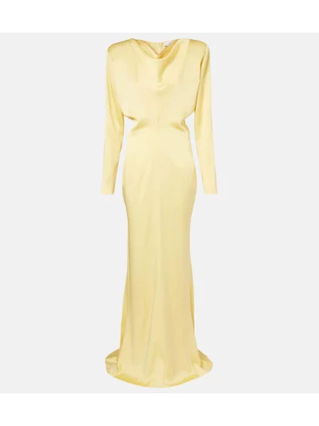 Rochie Stella Mccartney din satin galben
