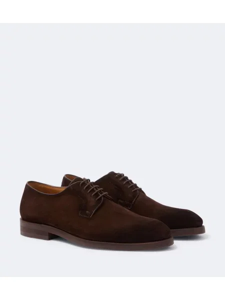 Oxford Magnanni din piele de căprioară maro