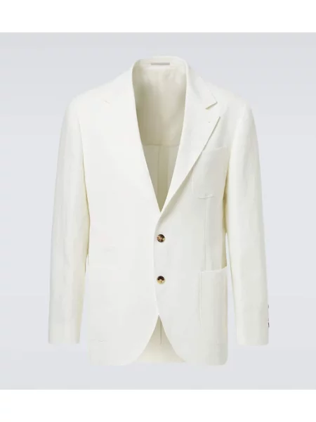 Sacou Brunello Cucinelli de in alb