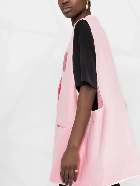 Kamizelka jeansowa Raf Simons różowa