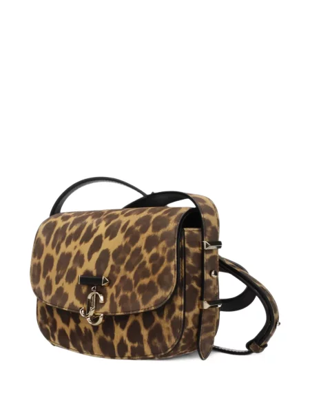 Crossbody kabelka Jimmy Choo hnedá