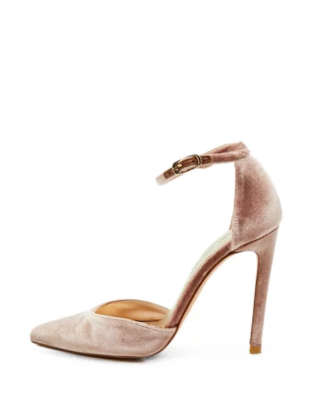 Pantofi cu toc Stuart Weitzman cu bretele roz
