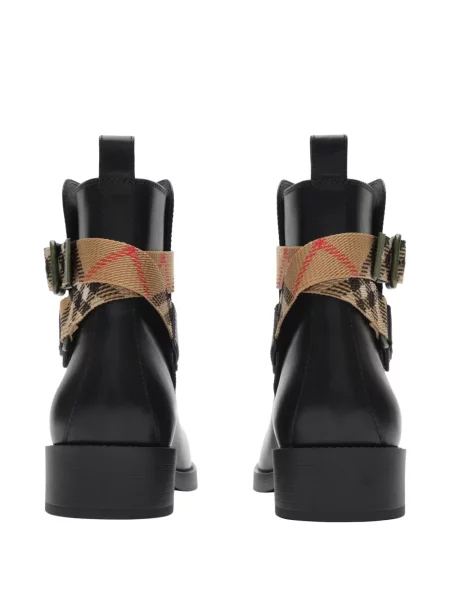 Botine Burberry din piele negru