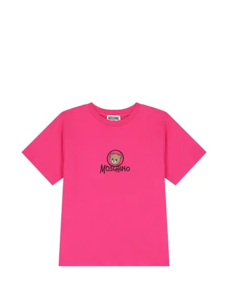 Koszulka dziecięca Moschino różowa