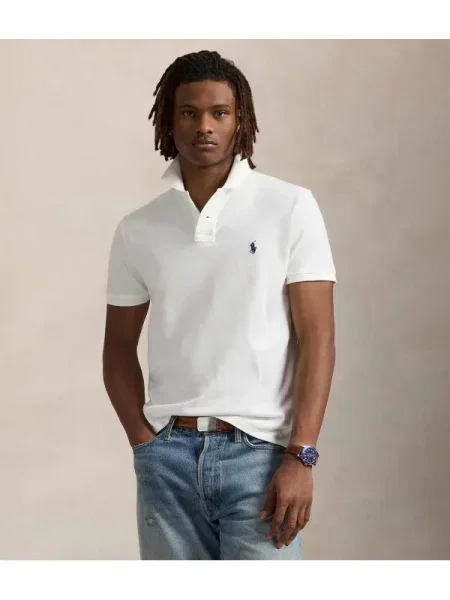 Polo Ralph Lauren Tricou polo Core Replen Custom alb