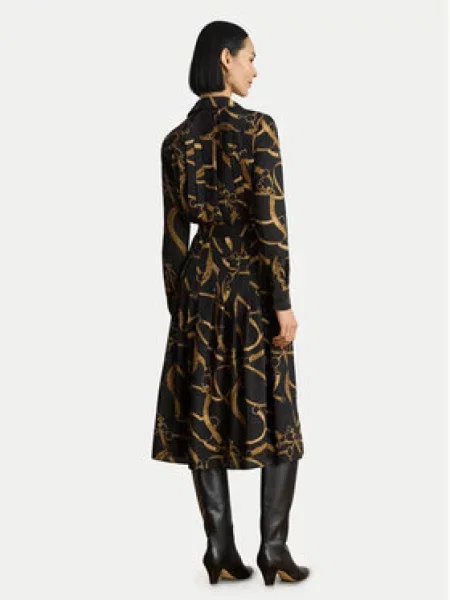 LAUREN RALPH LAUREN Srajčna obleka A-Line Fit črna