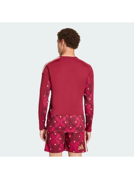 Koszulka Italy 26 Home Goalkeeper Long Sleeve bordowa