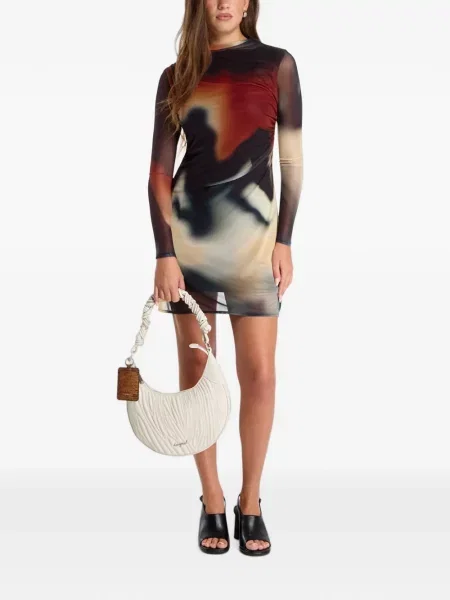 Rochie mini Desigual cu imagine cu imprimeu abstract negru