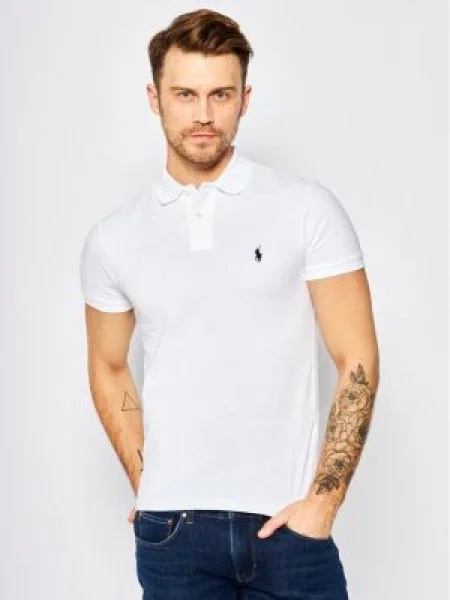 Polo Ralph Lauren Тениска с яка и Core Replen Бял