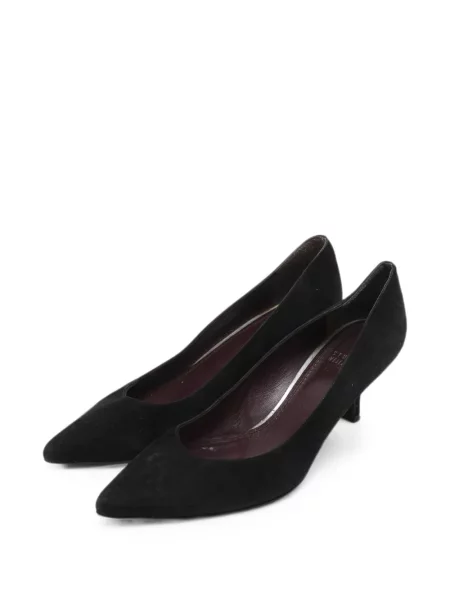 Pantofi cu toc Stuart Weitzman din piele de căprioară negru