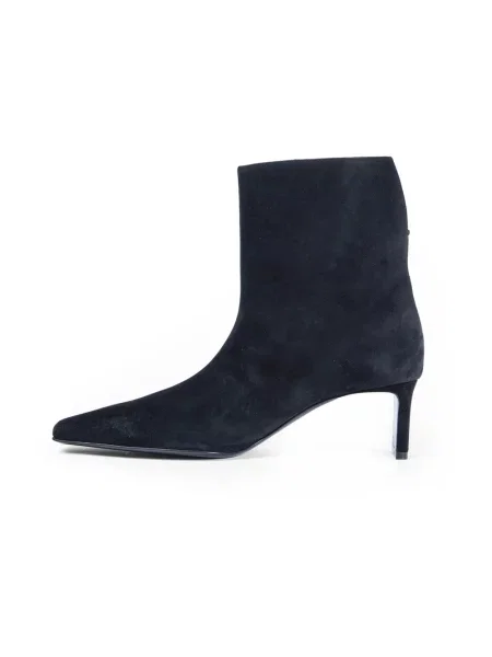 Buty do kostki Khaite skórzane czarne