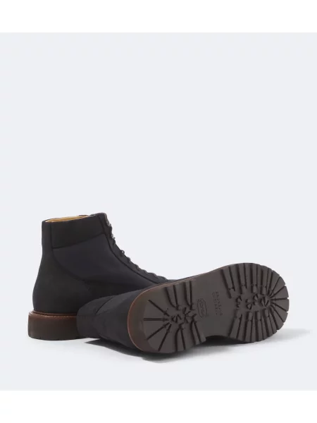 Botine Brunello Cucinelli din piele de căprioară albastru