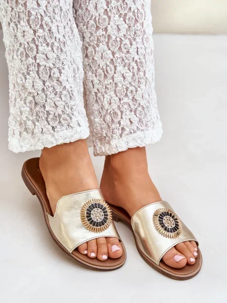 Usnjene sandali Lewski Shoes brez pet