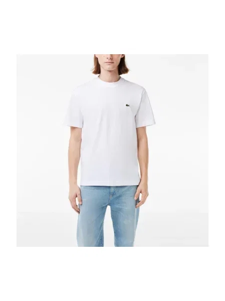 Tricou Lacoste cu autograf alb