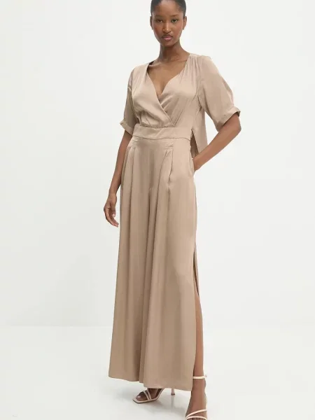 Гащеризон Answear.LAB с v-образно деколте златисто