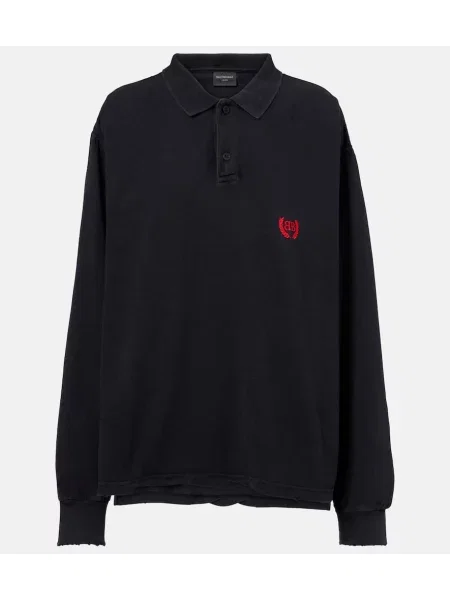 Polo Balenciaga clasic negru