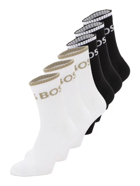 BOSS Ponožky béžová biela čierna