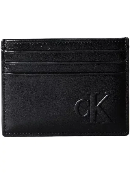 Kožená peňaženka Calvin Klein Jeans čierna