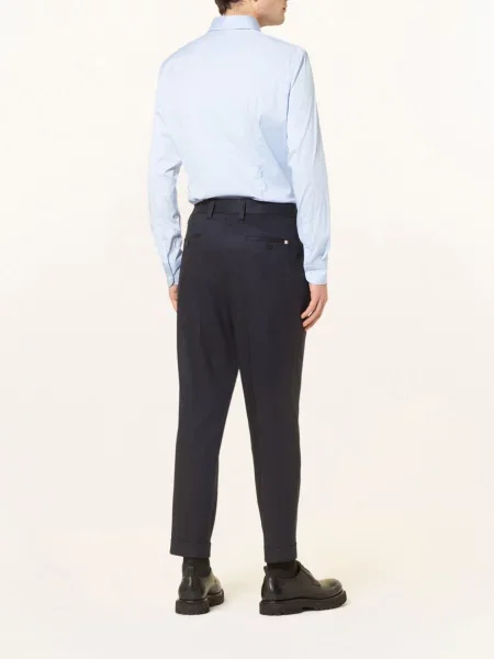 Boss Žerzejová Košile Hank Performance Slim Fit tmavě modrá