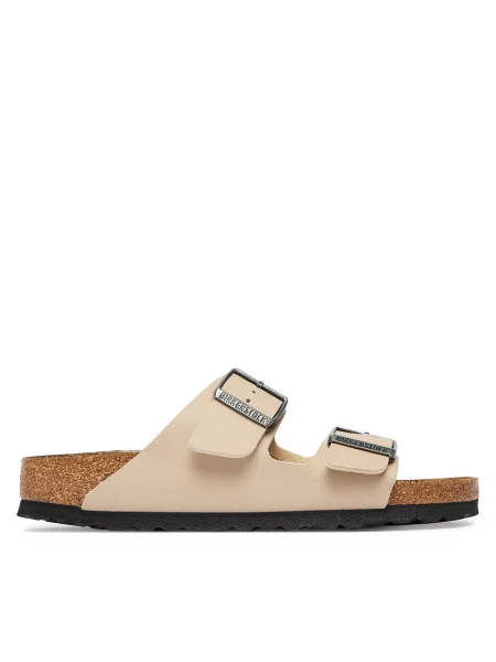 Šľapky BIRKENSTOCK Arizona Birko-Flor Narrow sandcastle béžová