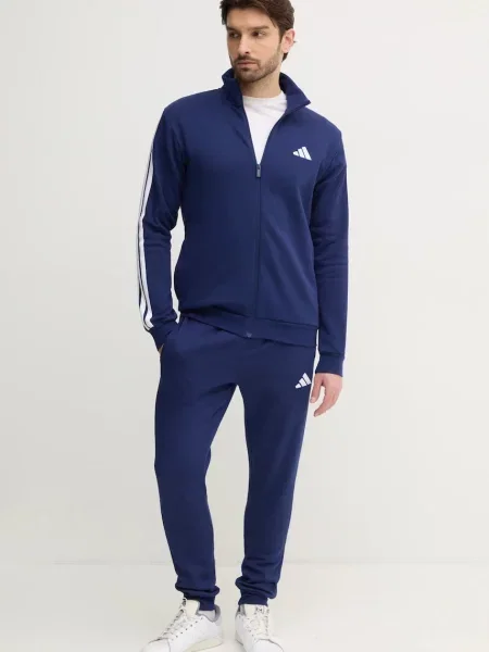 Trenirka adidas 3S FL TT TS za muškarce tamno plava