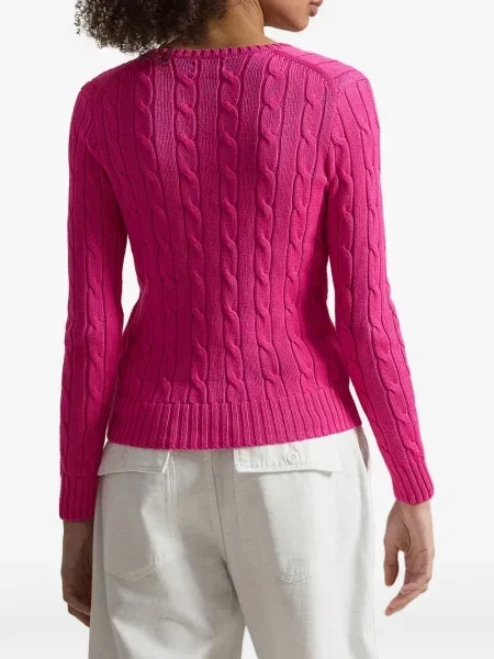 Pulover Polo Ralph Lauren cu decolteu în V roz