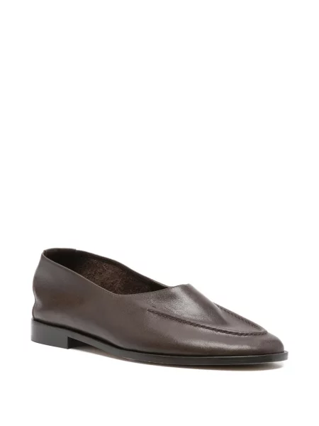 Pantofi loafer Hereu din piele maro