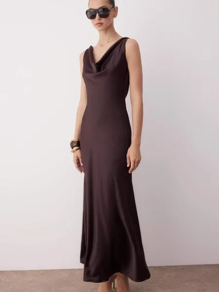 Trendyol Rochie de seară închis maro