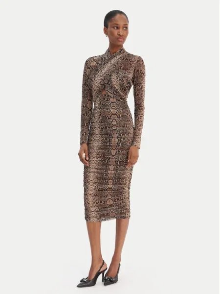 Bardot Коктейлна рокля Aliyah кафяв