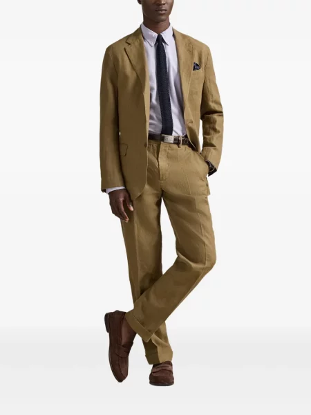 Ριγέ δερμάτινος κάλτσες Polo Ralph Lauren με κορδόνι μαύρο