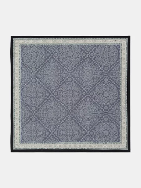 Шовкова хустка на шию Answear.LAB візерунок синій