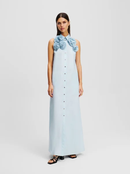 KARL LAGERFELD Rochie de vară celest albastru