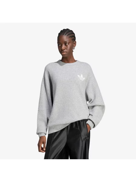 Pulover adidas Originals Athl Dept Knitted Sweater Medium Grey Heather XS gri